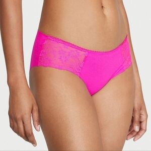 NWT VS PINK No Show Lace Hiphugger Panties Size S